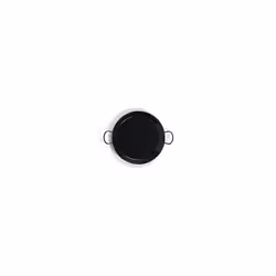Vaello Campos Vaello La Valenciana Enameled Steel Valley Panel Paella Pan, 28 cm, Black