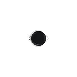 Vaello Campos Vaello La Valenciana Enameled Steel Valley Panel Paella Pan, 28 cm, Black