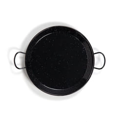 La Valenciana Enamelled Steel Paella Pan  34 cm  34cm  Black