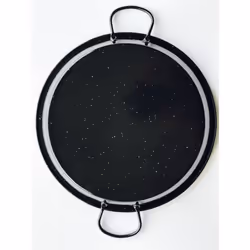 La Valenciana Enamelled Steel Paella Pan  34 cm  34cm  Black