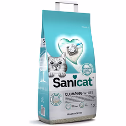 Sanicat Clumping White unscented 10L