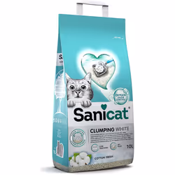 Sanicat Clumping White cotton fresh 10L