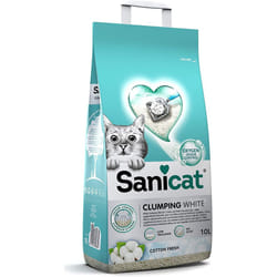 Sanicat Clumping White cotton fresh 10L