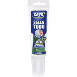 CEYS 505559, 125 ml, Silicone sealant, Suitable for indoor use, Suitable for outdoor use, Transparent, 1 pc(s)