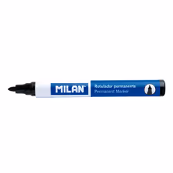 Milan 16429122 permanent marker Round tip Black 12 pc(s)