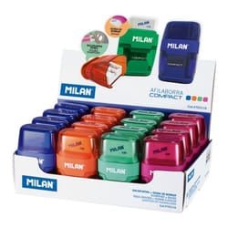 Milan 4703116 pencil sharpener Manual pencil sharpener Blue, Green, Orange, Pink