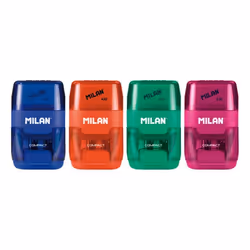 Milan 4703116 pencil sharpener Manual pencil sharpener Blue, Green, Orange, Pink