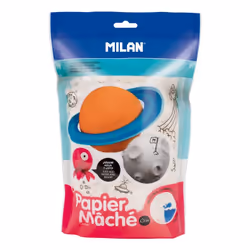 Milan Bag 200 g white papier-mâché powder, 3 yr(s), Papier mache, White
