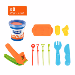 Milan 913308BBQ pottery/modelling compound Modeling dough Black, Blue, Brown, Green, Orange, Red, White, Yellow 1 pc(s)
