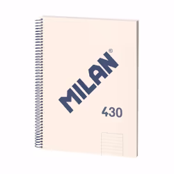Milan 57142E80BG, Monochromatic, Beige, A4, 80 sheets, 95 g/m², Lined paper