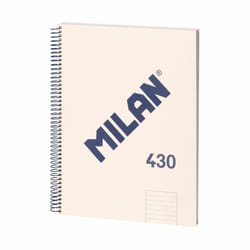 Milan 57142E80BG writing notebook A4 80 sheets Beige