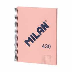 Milan 57143E80P writing notebook A4 80 sheets Pink
