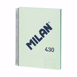 Milan 57142E80GR, Monochromatic, Green, A4, 80 sheets, 95 g/m², Lined paper