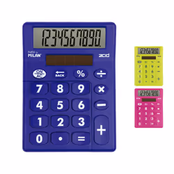 Milan 159906ACD calculator Desktop Basic Blue, Pink, Yellow