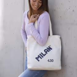 Milan 62102SNCBG shopping bag Beige Tote bag - Additional view 5