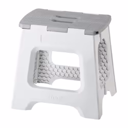 Vigar Compact Step Stool Foldable for Adults and Kids  12-1/2 inch  Lightweight Stool  330 lb Capacity  Non-Slip Folding Step ...