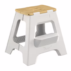 Vigar Compact Step Stool Foldable  16-inch Two-Step Stools for Adults up to 330 Pound  Lightweight Stool  Non-Slip Folding St ...