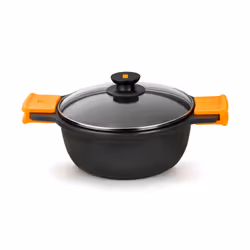 BRA A270324, Round, Wok/Stir-Fry pan, Black, PTFE, 220 °C, Aluminium
