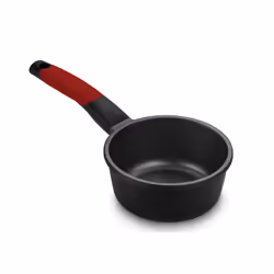 BRA Premiere A413816, 1.25 L, Round, Black, Red, Aluminium, Teflon, Black, Red