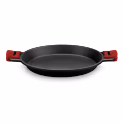 BRA Premiere Paella pan, Round, All-purpose pan, Black, Red, 220 °C, Aluminium, Glass