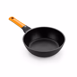 BRA Efficient Orange A281124, Round, All-purpose pan, Black, Teflon Platinum Plus, Cast aluminium, Ceramic, Gas, Halogen, Ind ...