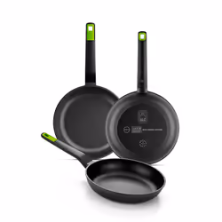 BRA A841202, Round, All-purpose pan, Black, Green, Teflon Classic, Gastro, Cast aluminium