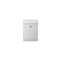 Mailbox Piccolo modern design bright white color made of tough plastic antiUV easy to maintain ideal for installation in both singlefamily