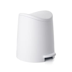 Tatay Standard Bathroom Pedal Bin, 3L, Polypropylene, White, One Size