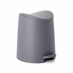 Tatay Standard Bathroom Pedal Bin, 3L, Polypropylene, Grey, One Size
