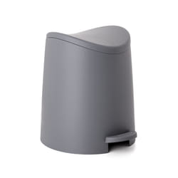 Tatay Standard Bathroom Pedal Bin, 3L, Polypropylene, Grey, One Size