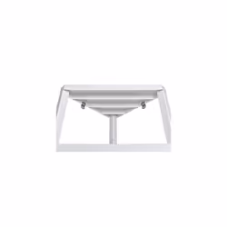 Lombok Corner Shelving Unit, 4 Heights, Polypropylene, Max 10 kg per Shelf, White,33x33x100cm