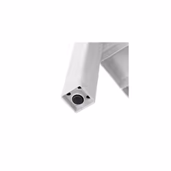 Lombok Corner Shelving Unit, 4 Heights, Polypropylene, Max 10 kg per Shelf, White,33x33x100cm