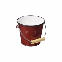 IBILI Utility Pail/Bucket Roja 1,5 l in red, Wood, 14 x 14 x 20 cm