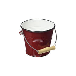 IBILI Utility Pail/Bucket Roja 1,5 l in red, Wood, 14 x 14 x 20 cm