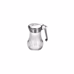 Honey Dispenser, Transparent/Silver, 8 x 8 x 15 cm