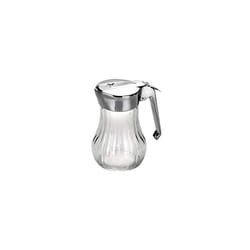 Honey Dispenser, Transparent/Silver, 8 x 8 x 15 cm