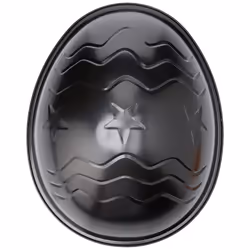 IBILI Cake mould Moka easter egg shaped 26x21x8,3 cm, 26 x 21 x 8.3 cm, Black