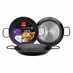 IBILI Non-Stick Cast Aluminum Paella Pan Skillet Suitable for All Cooking Methods Induction Great for Camping and Outdoor Coo ...