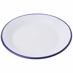 IBILI ""Blanca Plain Plate White/Blue 28 x 2.5 cm