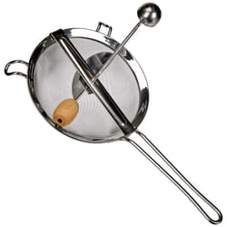 Sieve with Crank, Stainless Steel, Silver, 20 x 20 x 40 cm