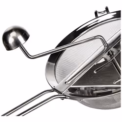 Sieve with Crank, Stainless Steel, Silver, 20 x 20 x 40 cm