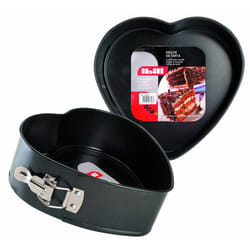 IBILI "Moka Heart Shaped Springform Set, Black, 22 x 7.5 cm