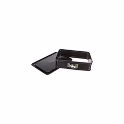 Springform Set Rectangular with Extra Base 28x18 cm, rolled steel plate, Black, 28 x 18 x 5 cm
