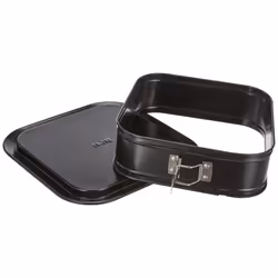 Ibili Moka Square Springform Pan Cake Mold Tin Non Stick with Loose Detachable Extra Large Bottom for Baking - Made In Spain  ...