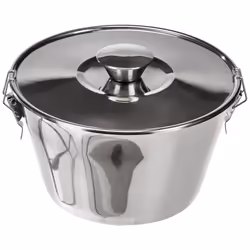 IBILI Stainless Steel Flan Mold 61 oz, Made in Spain, Water Bath Cheesecake Pan, Pudding Pan for Baking with Lid