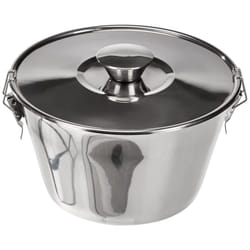 IBILI Stainless Steel Flan Mold 61 oz, Made in Spain, Water Bath Cheesecake Pan, Pudding Pan for Baking with Lid