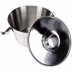IBILI Stainless Steel Flan Mold 61 oz, Made in Spain, Water Bath Cheesecake Pan, Pudding Pan for Baking with Lid
