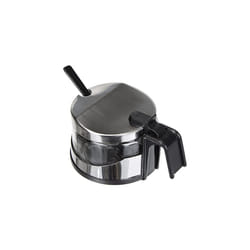 Clasica Sugar Bowl Set with Spoon, Stainless Steel, Silver/Transparent, 13 x 10 x 9 cm