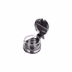 Clasica Sugar Bowl Set with Spoon, Stainless Steel, Silver/Transparent, 13 x 10 x 9 cm