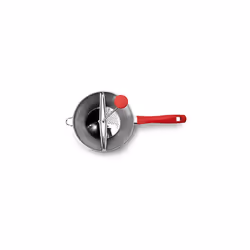Food Mill Set Luxe with 3 Discs 20 cm, Stainless Steel, Silver/Red